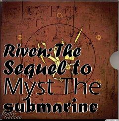 Box art for Riven: The Sequel to Myst
