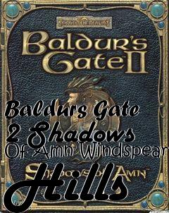 Box art for Baldurs Gate 2 Shadows Of Amn