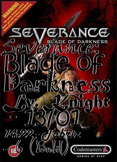 Box art for Severance: Blade of Darkness