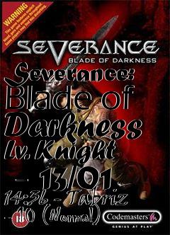 Box art for Severance: Blade of Darkness