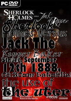 Box art for Sherlock Holmes Versus Jack The Ripper