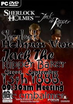 Box art for Sherlock Holmes Versus Jack The Ripper