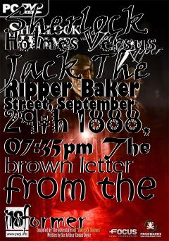 Box art for Sherlock Holmes Versus Jack The Ripper