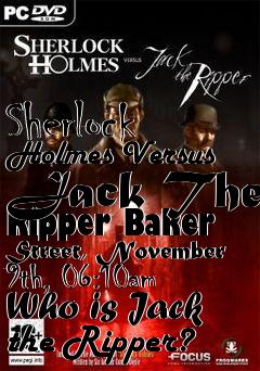 Box art for Sherlock Holmes Versus Jack The Ripper