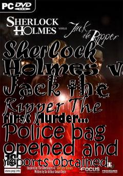 Box art for Sherlock Holmes vs. Jack the Ripper