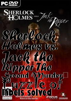 Box art for Sherlock Holmes vs. Jack the Ripper