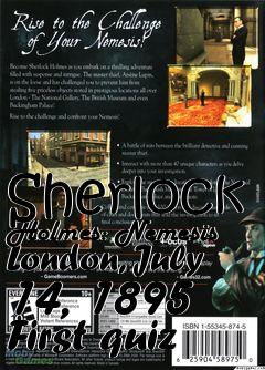 Box art for Sherlock Holmes: Nemesis