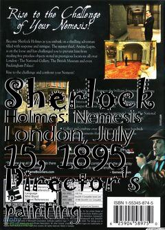 Box art for Sherlock Holmes: Nemesis