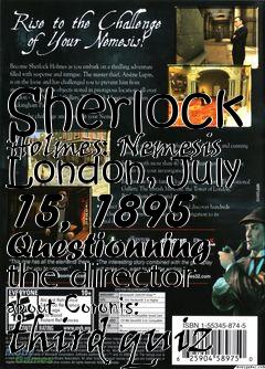 Box art for Sherlock Holmes: Nemesis