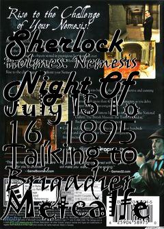 Box art for Sherlock Holmes: Nemesis