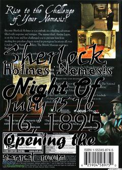 Box art for Sherlock Holmes: Nemesis