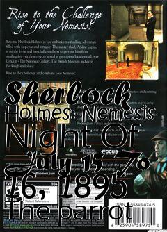 Box art for Sherlock Holmes: Nemesis