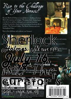 Box art for Sherlock Holmes: Nemesis