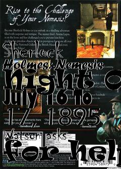 Box art for Sherlock Holmes: Nemesis