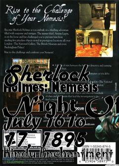 Box art for Sherlock Holmes: Nemesis