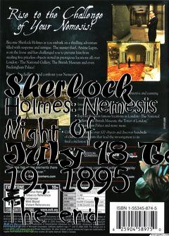 Box art for Sherlock Holmes: Nemesis