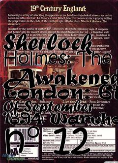 Box art for Sherlock Holmes: The Awakened