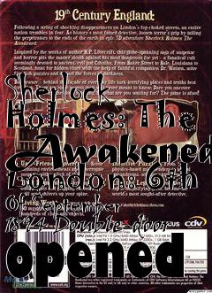 Box art for Sherlock Holmes: The Awakened