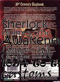 Box art for Sherlock Holmes: The Awakened