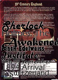 Box art for Sherlock Holmes: The Awakened