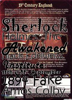 Box art for Sherlock Holmes: The Awakened