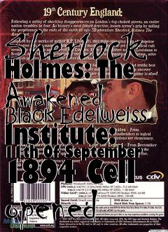 Box art for Sherlock Holmes: The Awakened