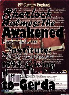 Box art for Sherlock Holmes: The Awakened