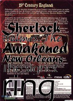 Box art for Sherlock Holmes: The Awakened