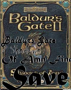 Box art for Baldurs Gate 2 Shadows Of Amn