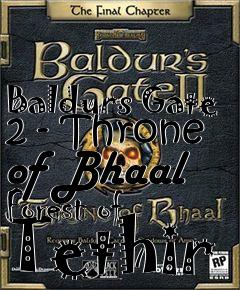 Box art for Baldurs Gate 2 - Throne of Bhaal