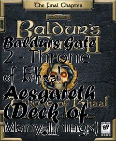 Box art for Baldurs Gate 2 - Throne of Bhaal