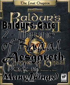 Box art for Baldurs Gate 2 - Throne of Bhaal