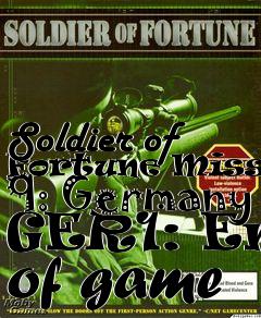 Box art for Soldier of Fortune