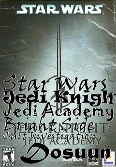 Box art for Star Wars Jedi Knight: Jedi Academy