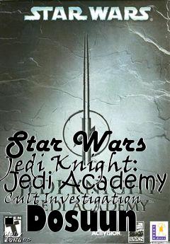 Box art for Star Wars Jedi Knight: Jedi Academy