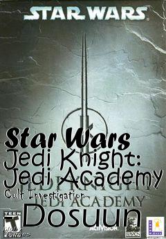 Box art for Star Wars Jedi Knight: Jedi Academy