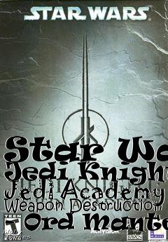 Box art for Star Wars Jedi Knight: Jedi Academy