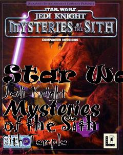 Box art for Star Wars Jedi Knight Mysteries of the Sith