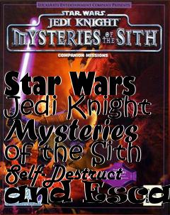 Box art for Star Wars Jedi Knight Mysteries of the Sith