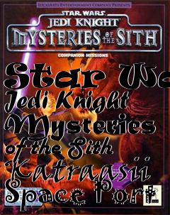 Box art for Star Wars Jedi Knight Mysteries of the Sith