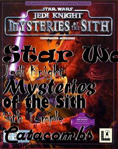 Box art for Star Wars Jedi Knight Mysteries of the Sith