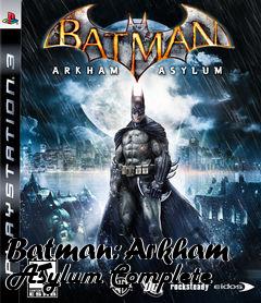 Box art for Batman: Arkham Asylum