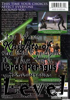 Box art for Star Wars Knights of the Old Republic II: The Sith Lords