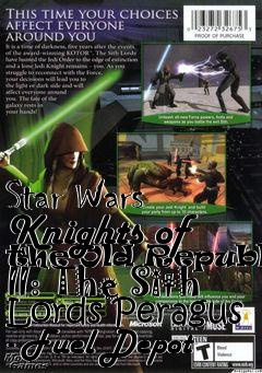 Box art for Star Wars Knights of the Old Republic II: The Sith Lords