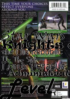 Box art for Star Wars Knights of the Old Republic II: The Sith Lords