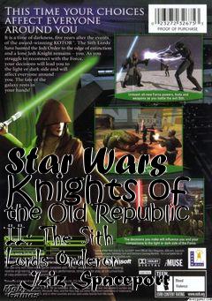 Box art for Star Wars Knights of the Old Republic II: The Sith Lords