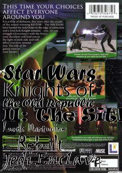 Box art for Star Wars Knights of the Old Republic II: The Sith Lords