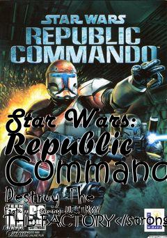 Box art for Star Wars: Republic Commando