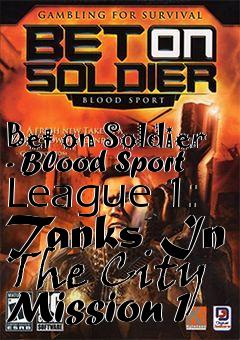 Box art for Bet on Soldier - Blood Sport