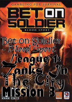 Box art for Bet on Soldier - Blood Sport